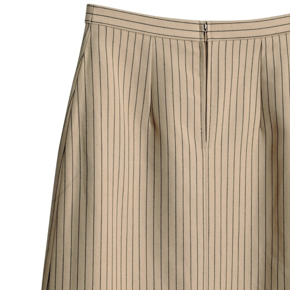 Sundazed (Germany) Vintage Schurwolle Twill Inverted Pleat A-Line Midi Skirt - Picture 2 of 9